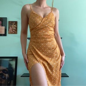 Dynamite Polka-Dot Summer Dress